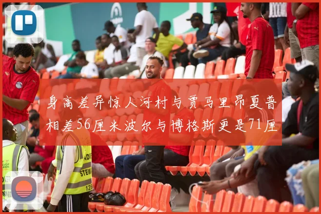 身高差异惊人河村与贾马里昂夏普相差56厘米波尔与博格斯更是71厘米